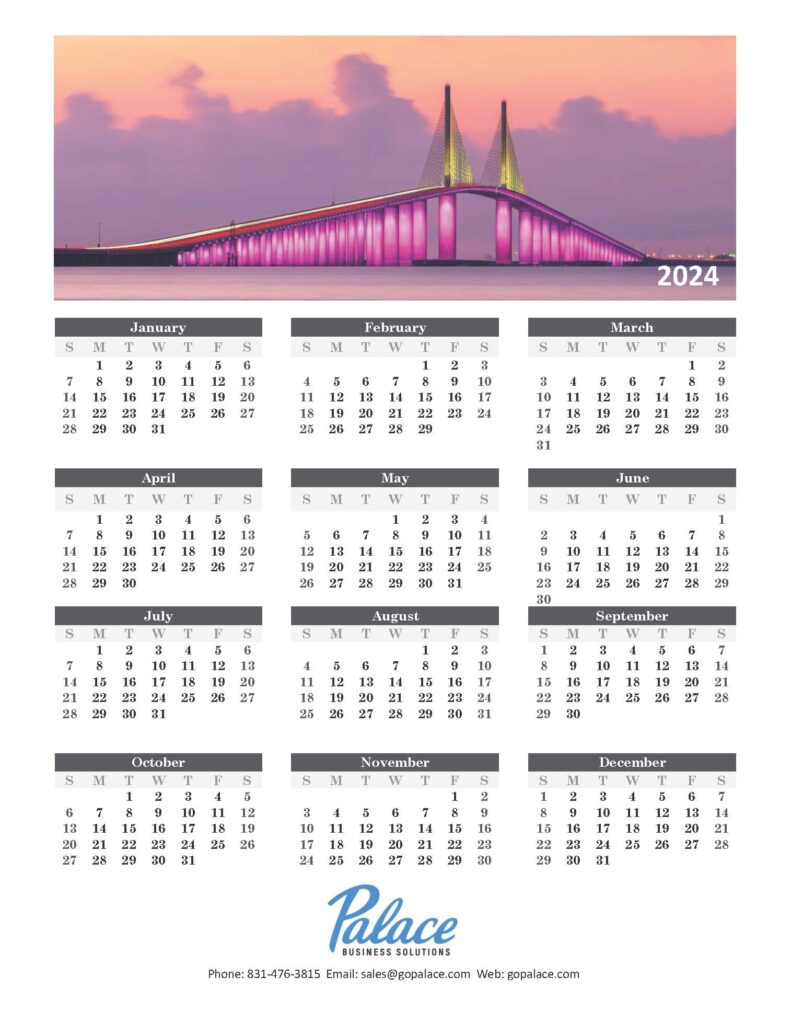 Bay Bridge Calendar 2024