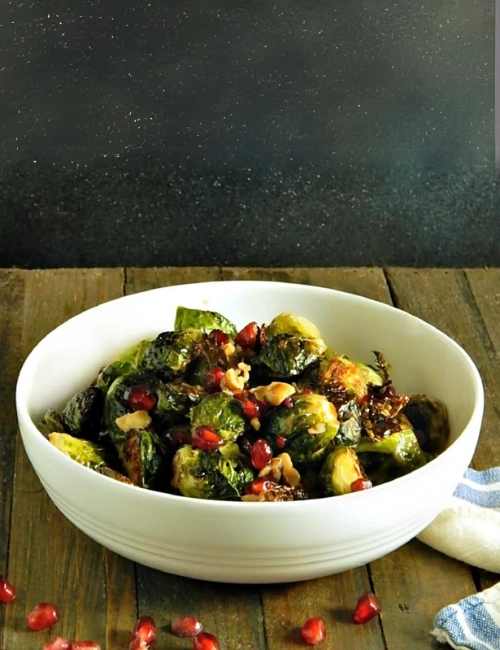 Brussels Sprouts With Walnuts and Pomegranate image